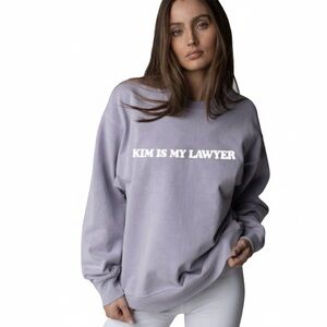 TALENTLESS “Kim Is My Lawyer” Crew Neck Sweatshirt. Size Large